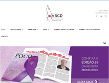 Tablet Screenshot of abcd.org.br